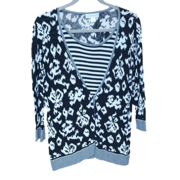 Christopher and Banks black and white sweater XL - Picture 1 of 7